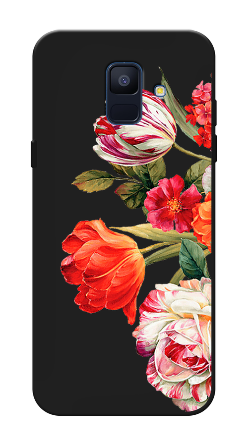 

Чехол Awog на Samsung Galaxy A6 "Весенний букет", Красный;розовый;зеленый, 25952-1
