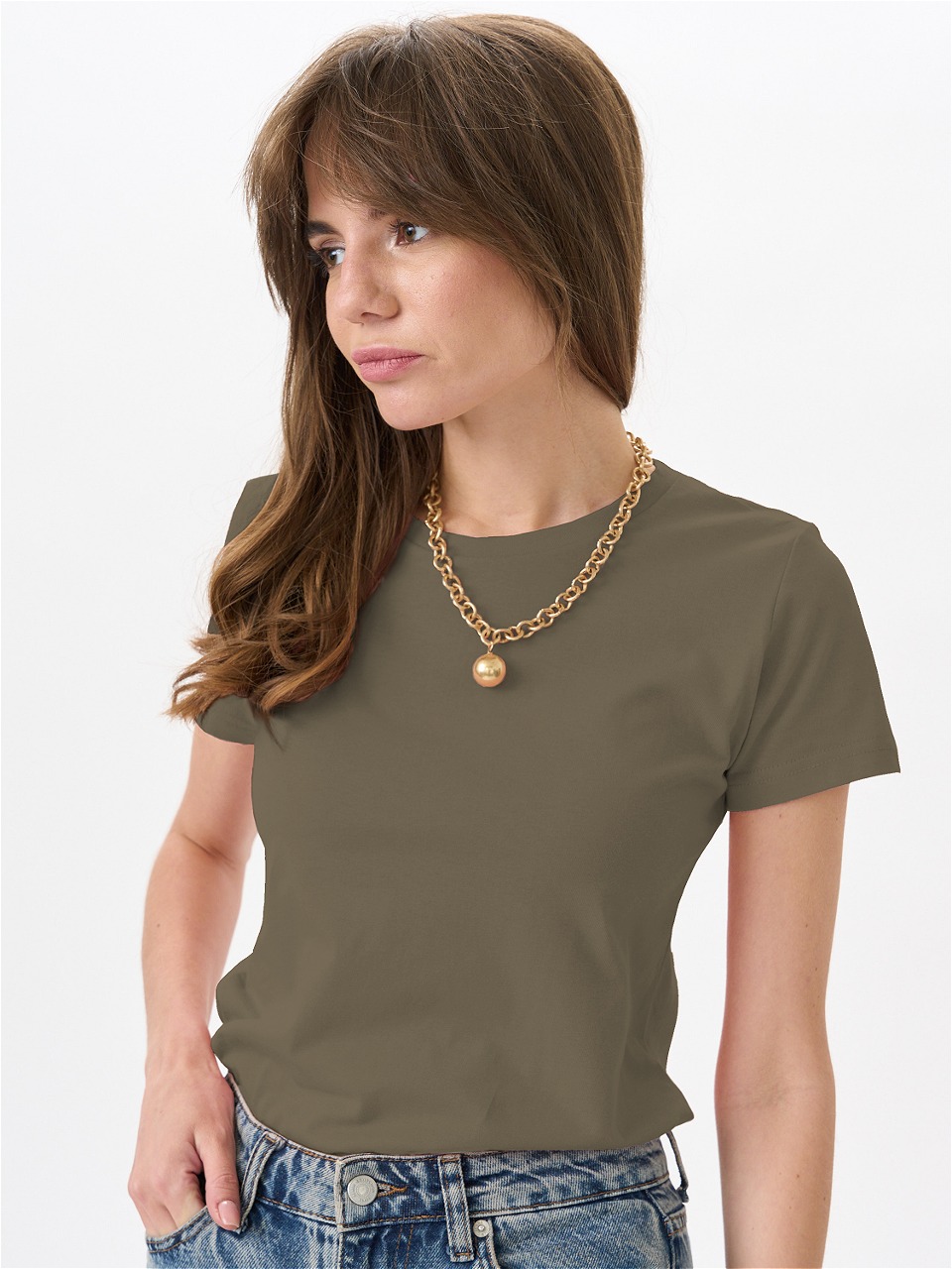

Футболка женская Uzcotton W-F хаки XXL, W-F