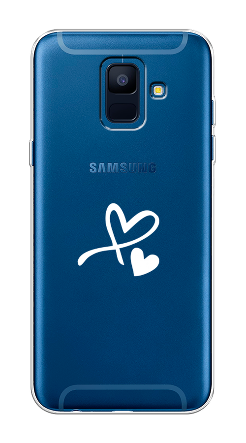 

Чехол Awog на Samsung Galaxy A6 "Сердечко минимализм", Белый, 25950-6