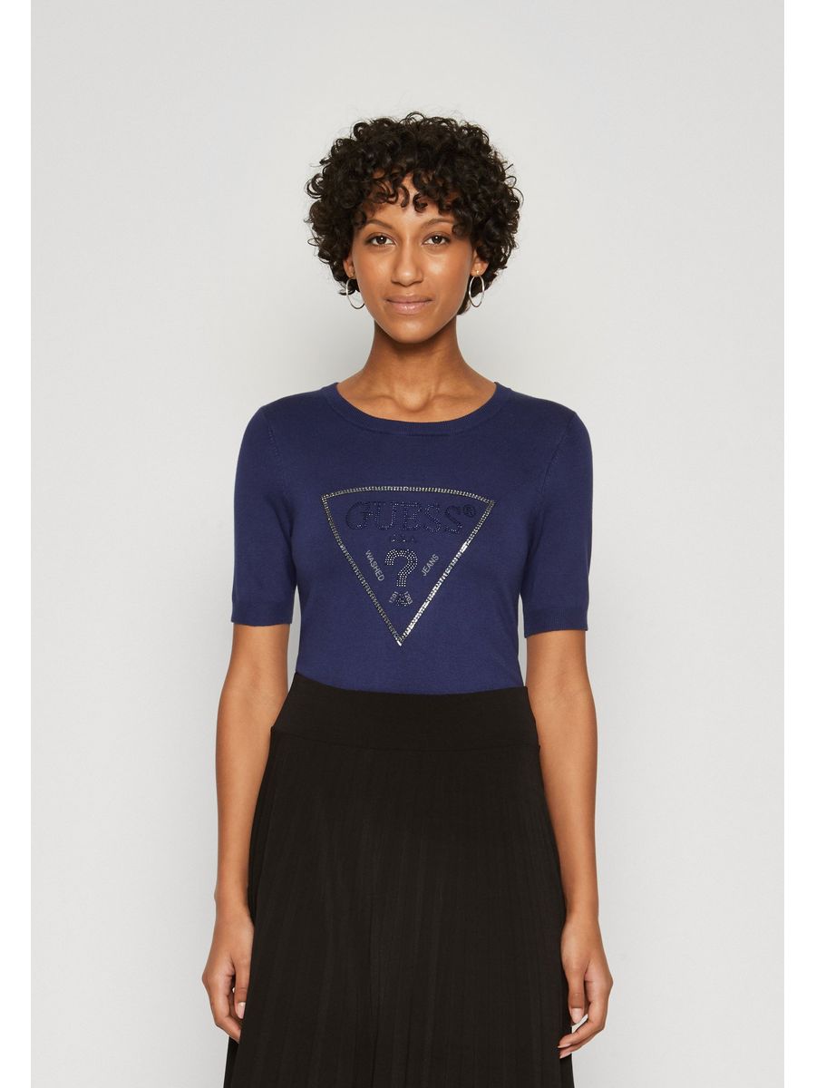 

Футболка женская Guess GU121I0T3 синяя XS, Синий, GU121I0T3