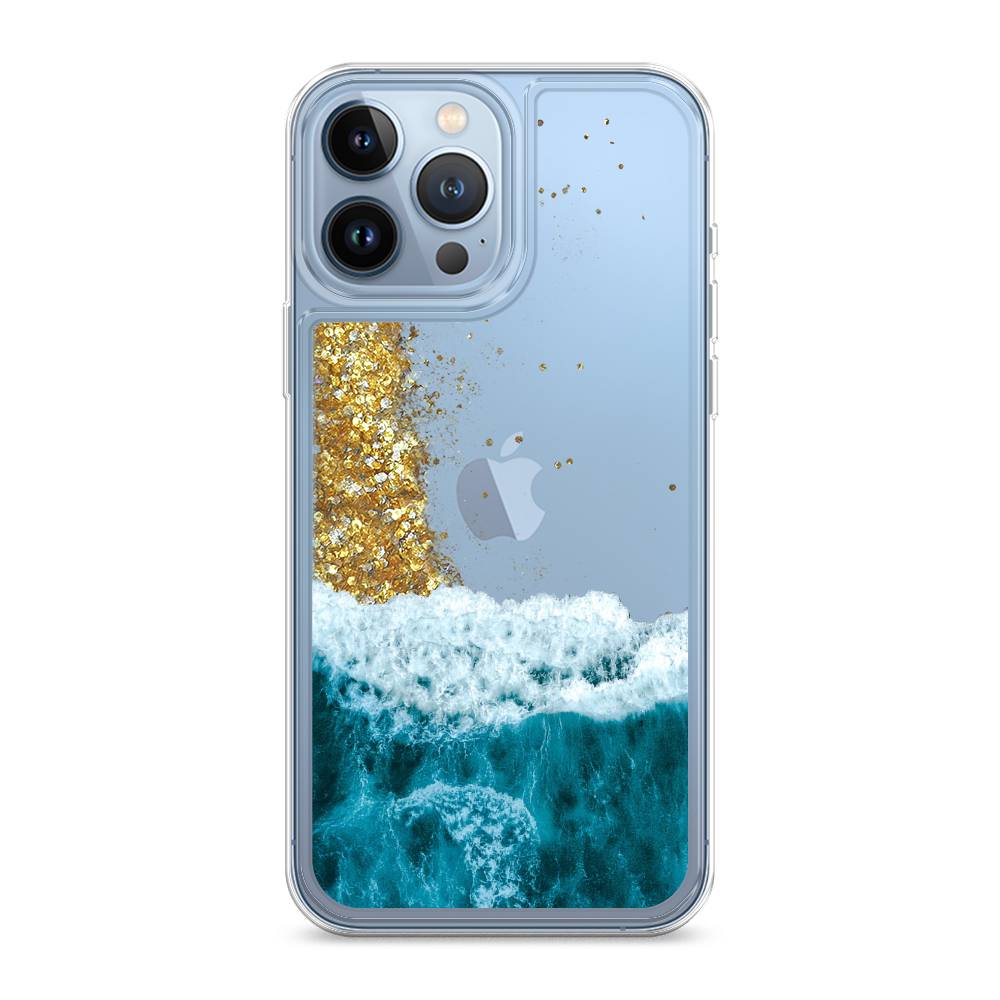 

Жидкий чехол с блестками "Морская пучина" на Apple iPhone 13 Pro Max, 14490-1