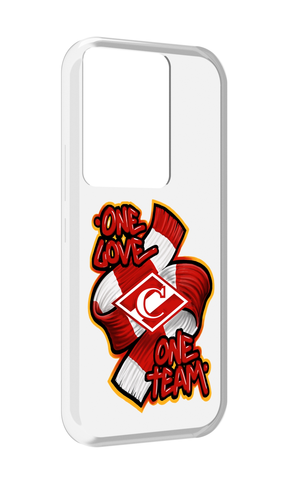 

Чехол MyPads ФК спарак 1 любовь для Itel Vision 3 Plus / Itel P38 Pro, Прозрачный, Tocco