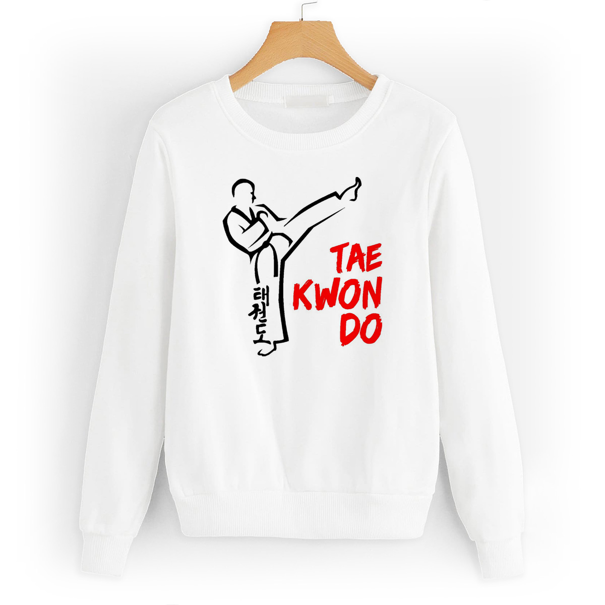 

Свитшот белый CoolPodarok Teakwondo (Тхэквондо), W0113459