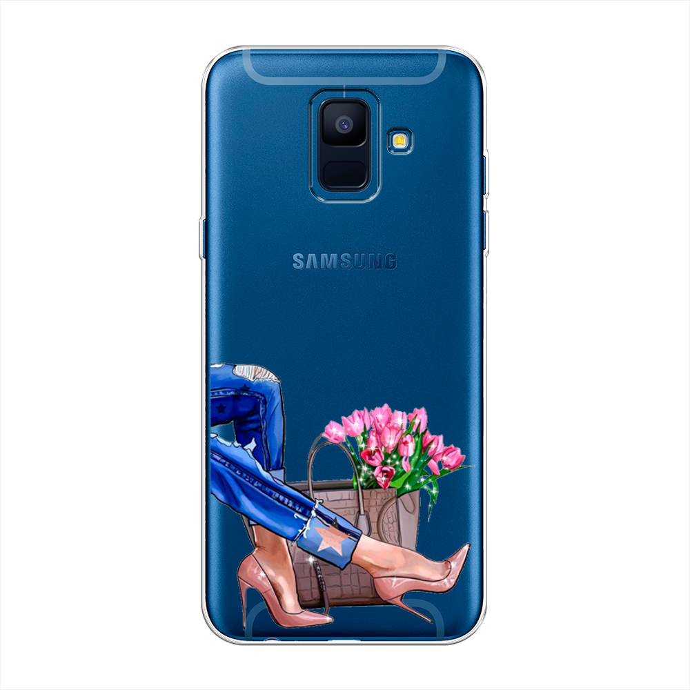 

Чехол Awog на Samsung Galaxy A6 "Каблучки", Голубой;коричневый;розовый, 25950-7