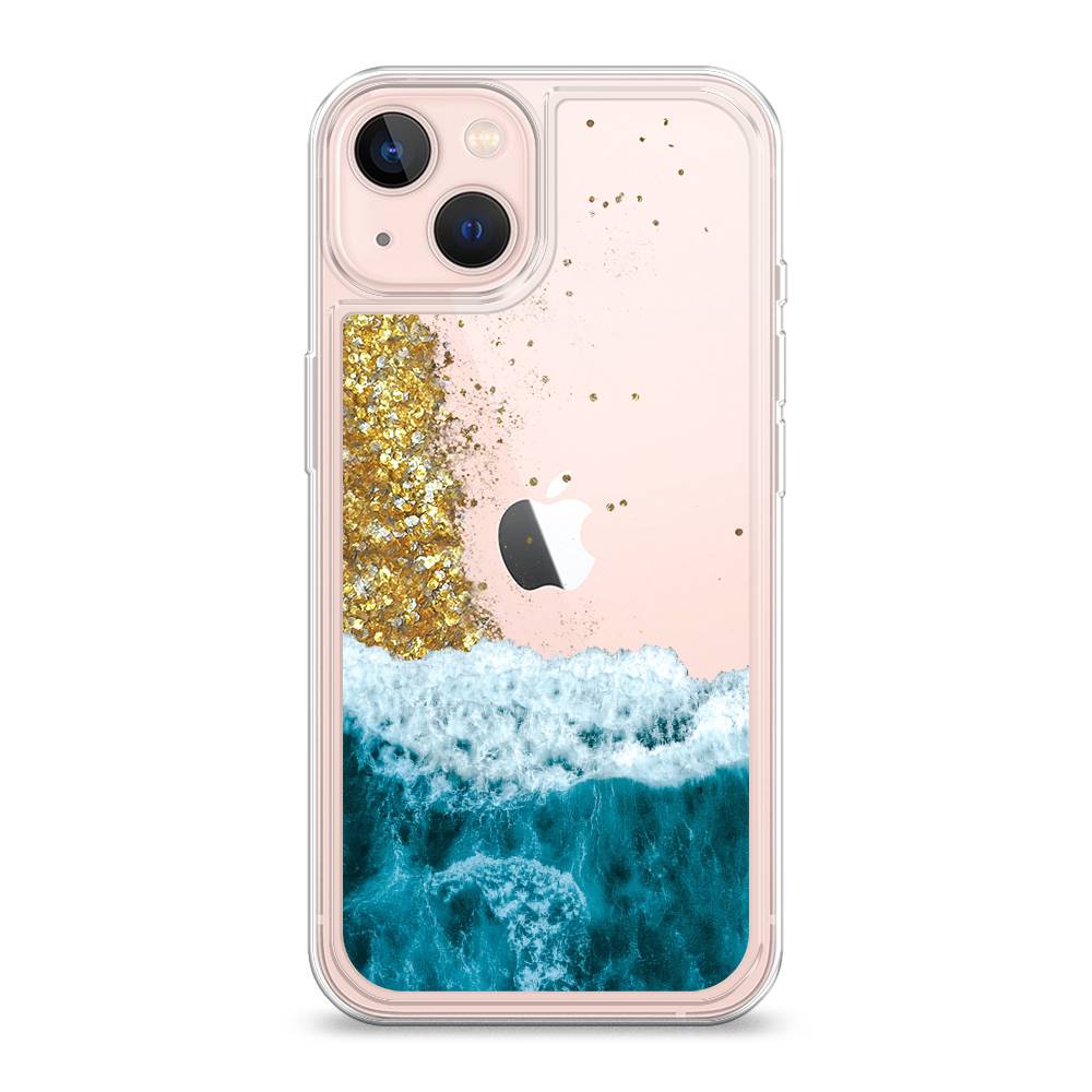 

Жидкий чехол с блестками "Морская пучина" на Apple iPhone 13, 14290-1