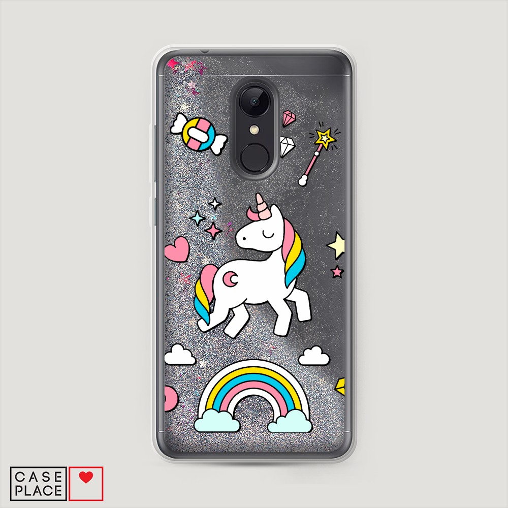 

Чехол Awog на Xiaomi Redmi 5 "Принцесса единорог", Разноцветный, 33091-1