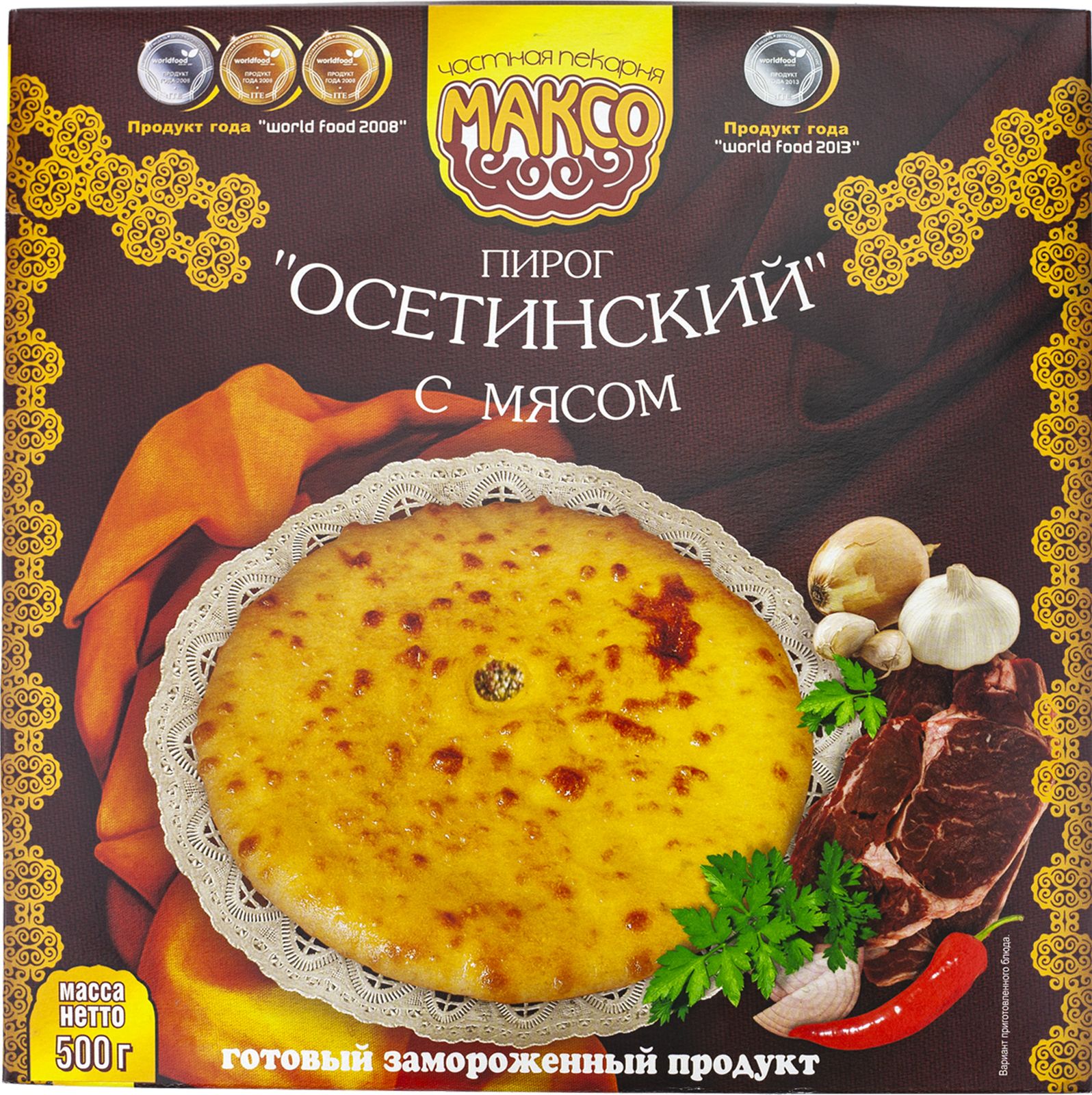 Пирог Максо Осетинский с мясом замороженный 500 г