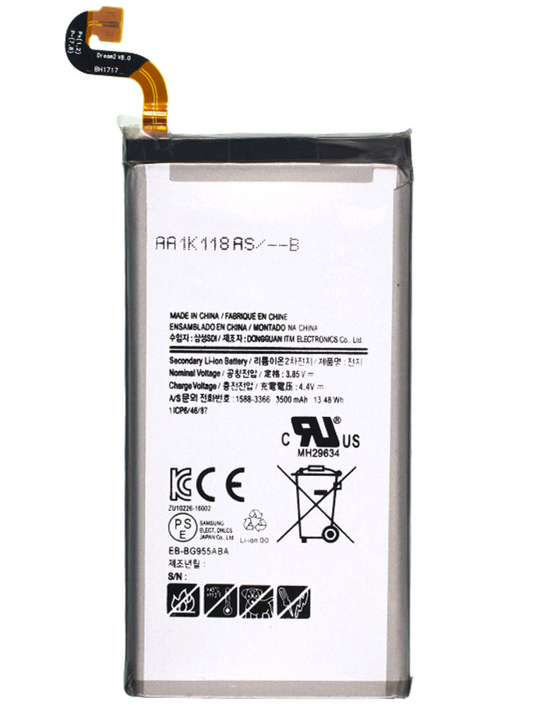 

Аккумулятор EB-BG955ABA, EB-BG955ABE, GH43-04733A для Samsung Galaxy S8+ (SM-G955)