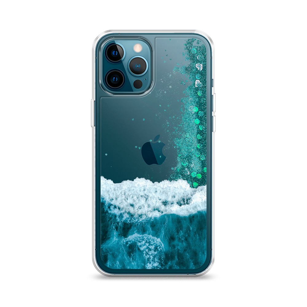 

Жидкий чехол с блестками "Морская пучина" на Apple iPhone 12 Pro, 12895-1