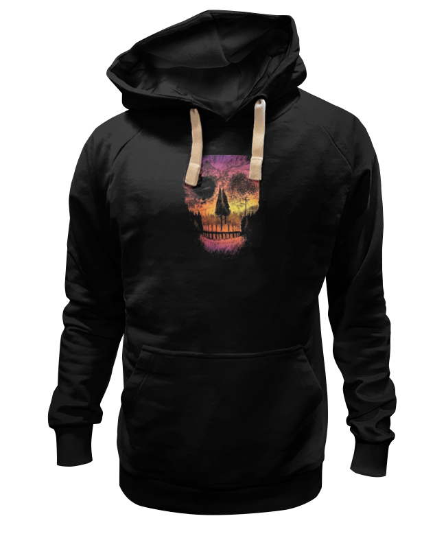 

Худи унисекс Printio Skull style черное M, Черный, Skull style