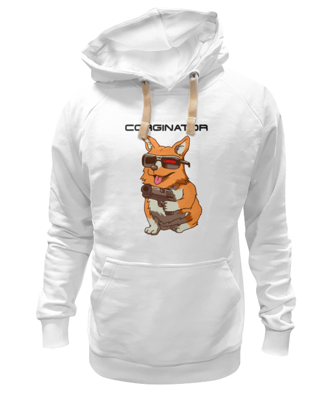 

Толстовка унисекс Printio Corginator белая XS, Белый, Corginator