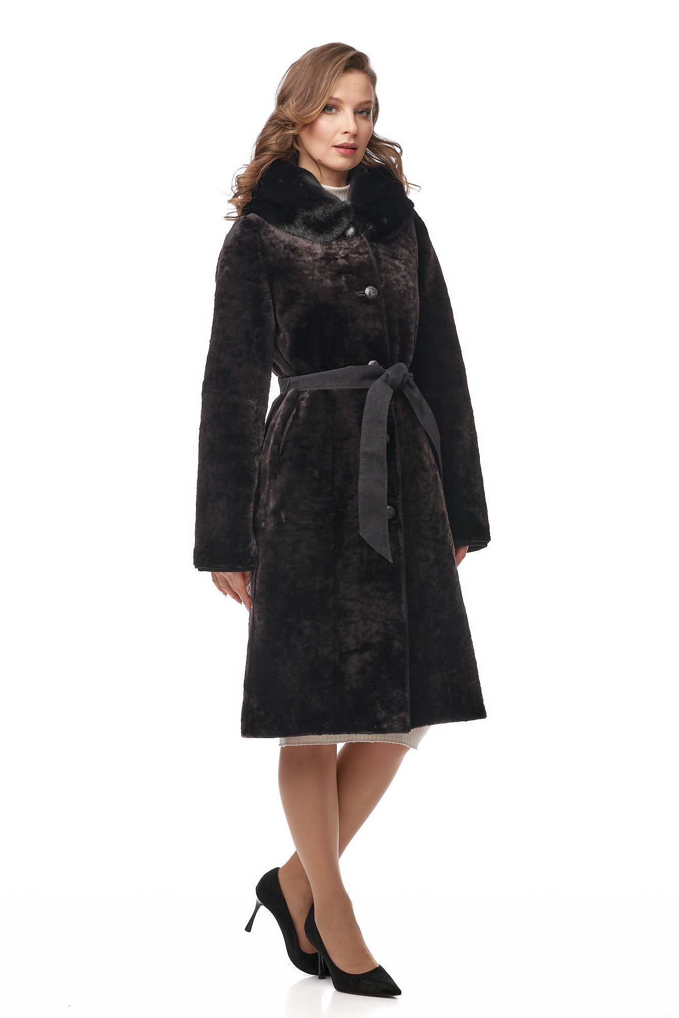 

Шуба женская МОСМЕХА 8011012 коричневая 46 RU, Коричневый, 8011012