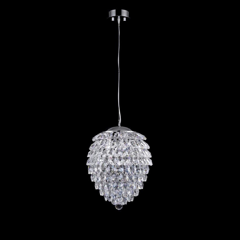 фото Подвесной светильник crystal lux charme sp4 chrome/transparent