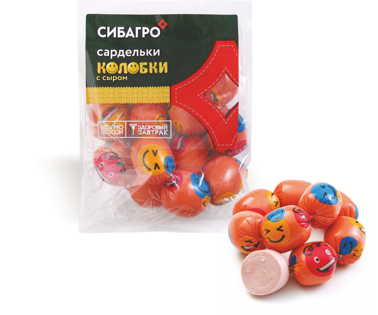 

Сардельки Сибагро Колобки с сыром, охлажденные, 400 г