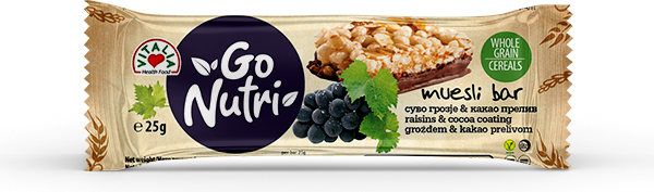 

Батончик Vitalia Go Nutri мюсли бар с изюмом 25 г