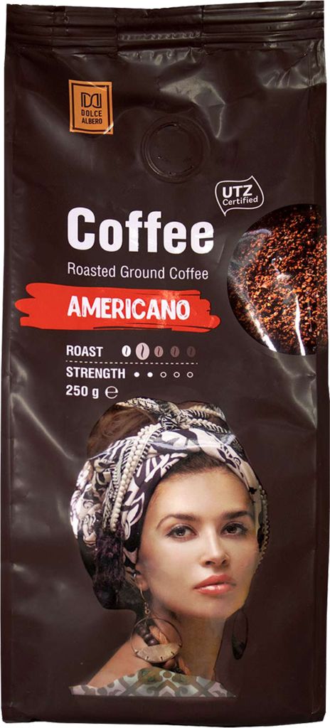 

Кофе Dolce Albero Arabica Americano молотый 250 г