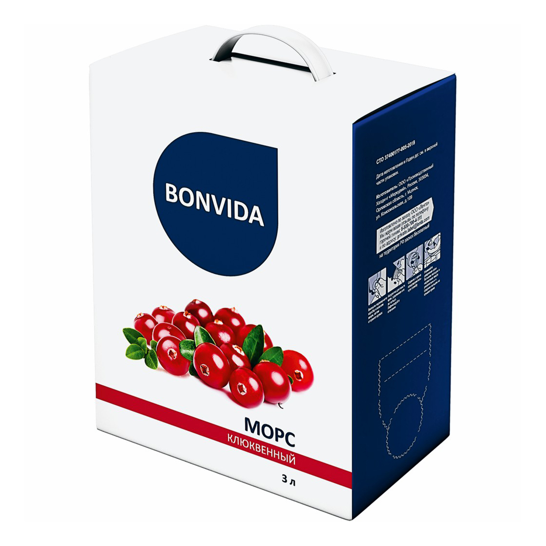 Морс Bonvida Клюквенный 3 л