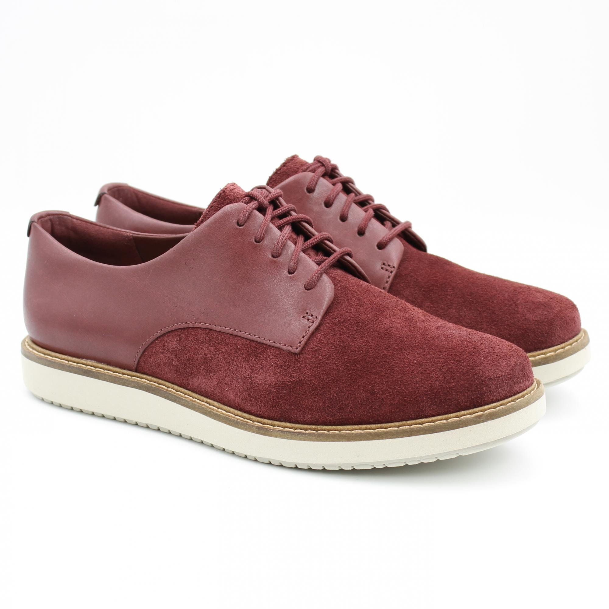 

Полуботинки женские Clarks Glick Darby 26155259 бордовые 36 EU, Glick Darby 26155259
