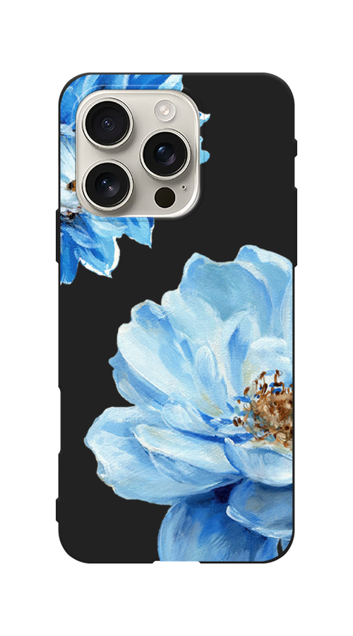 

Чехол Awog на Apple iPhone 16 Pro "Голубые клематисы", Голубой, 16252-1