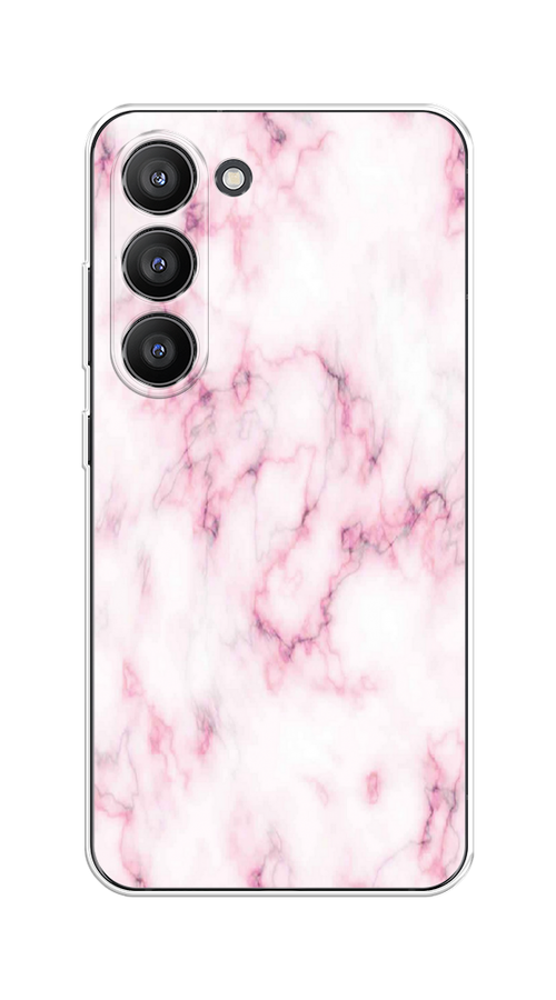 

Чехол на Samsung Galaxy S23 5G "Мрамор с розовым", Белый;розовый, 2107350-1