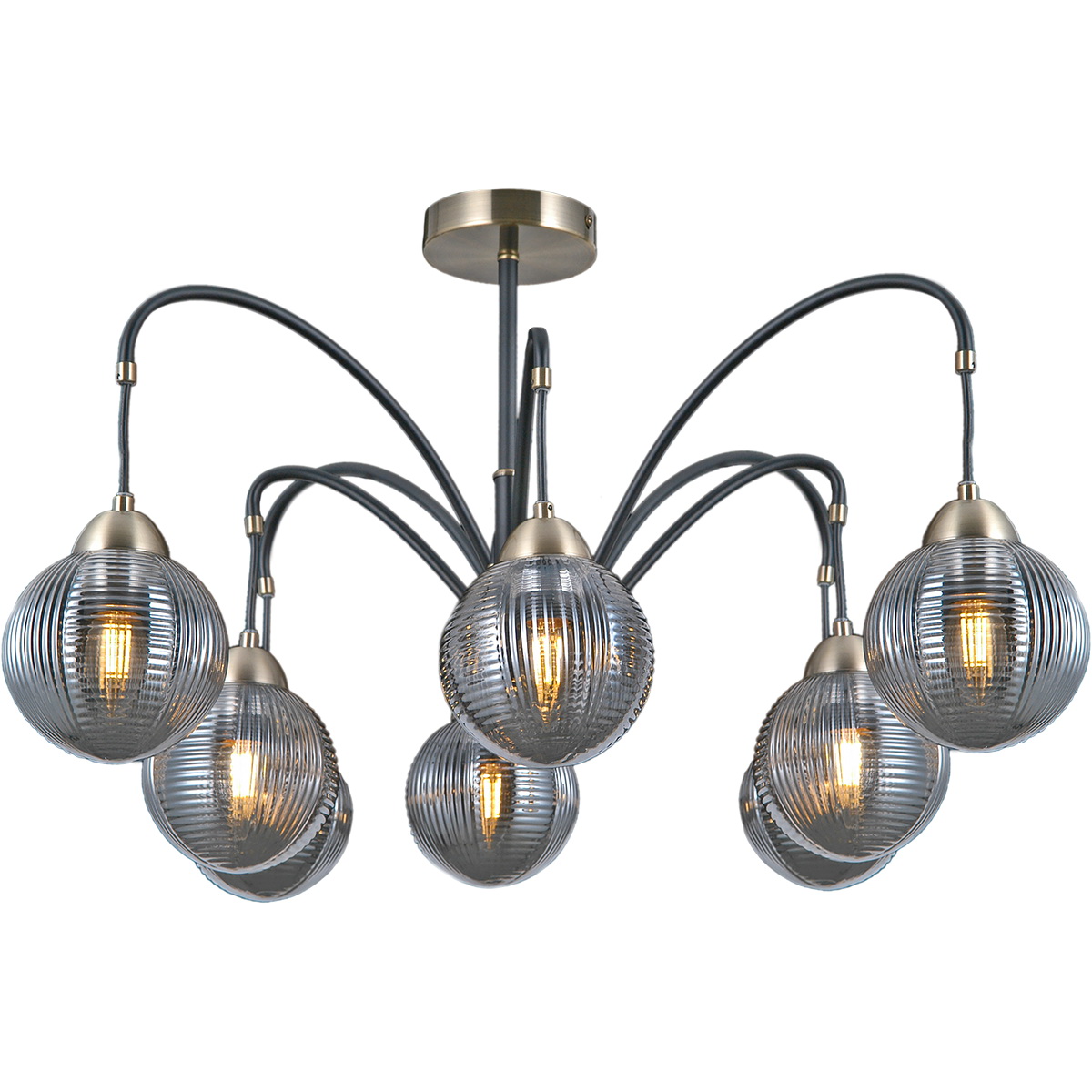 

Люстра потолочная illumico IL0433-8PSQ-79 BK AB