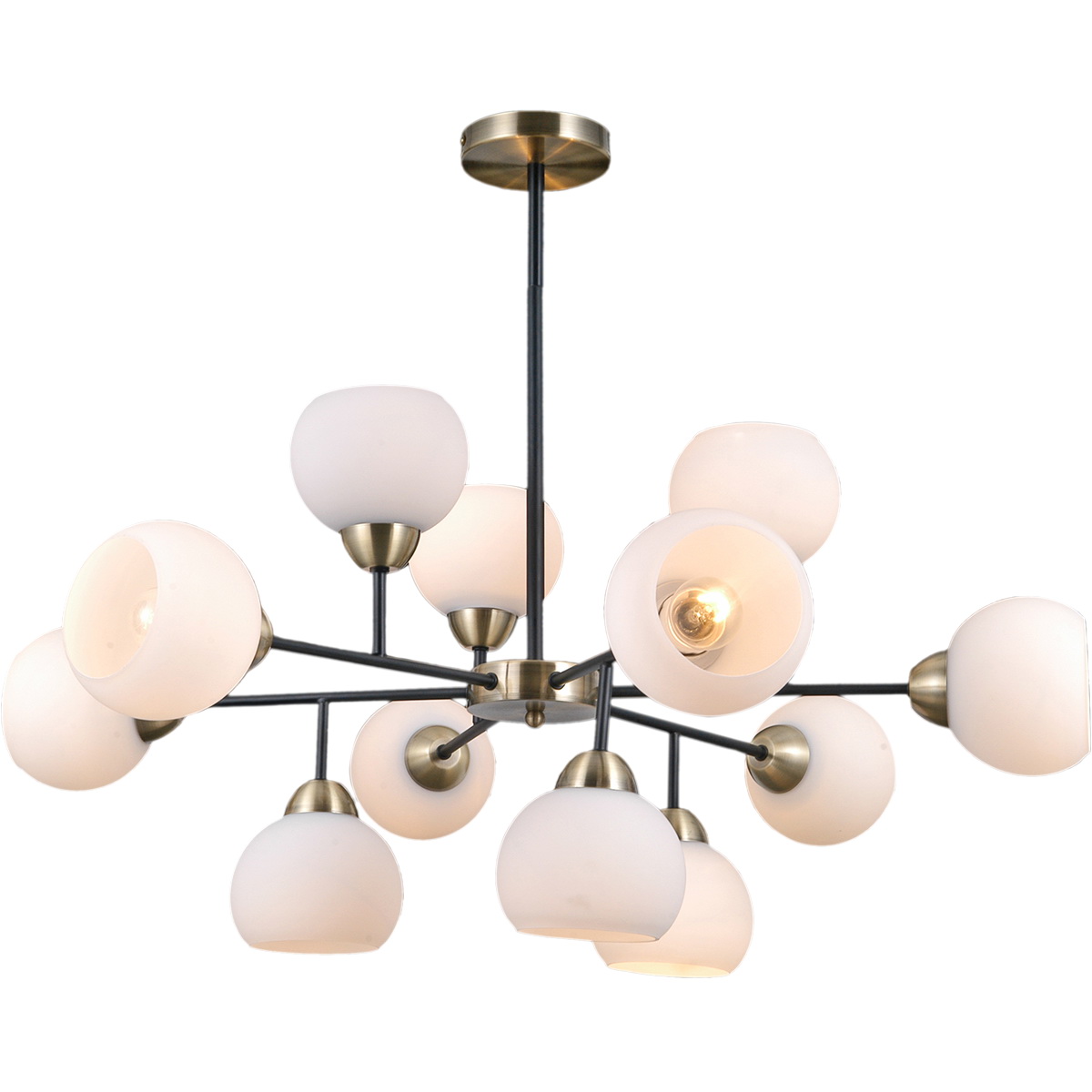 

Люстра потолочная illumico IL0440-12PSQ-79 AB BK
