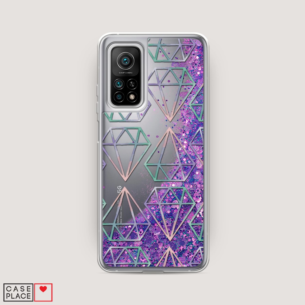 

Чехол Awog на Xiaomi Mi 10T Pro "Бриллианты голографика", Разноцветный, 37792-1