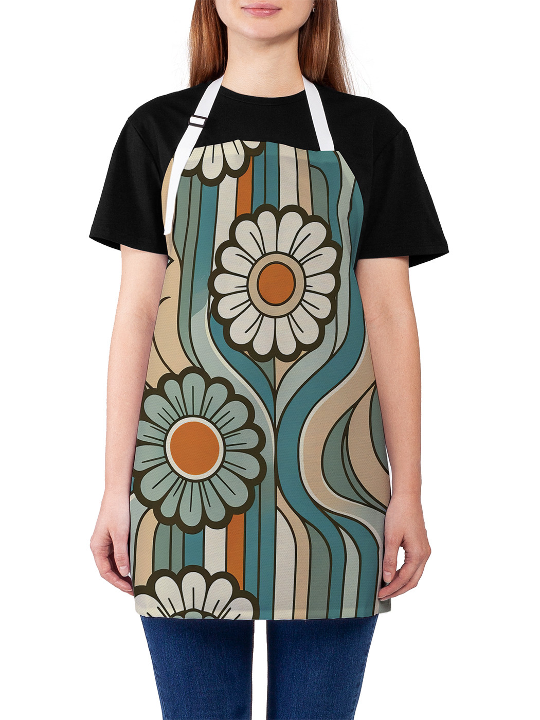 

Фартук кухонный JoyArty Живописные ромашки, ap_sd2930, Зеленый