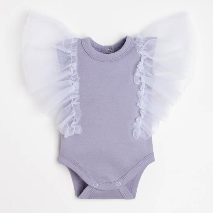 

Боди детское Крошка Я Basic Line, фиолетовый, 80