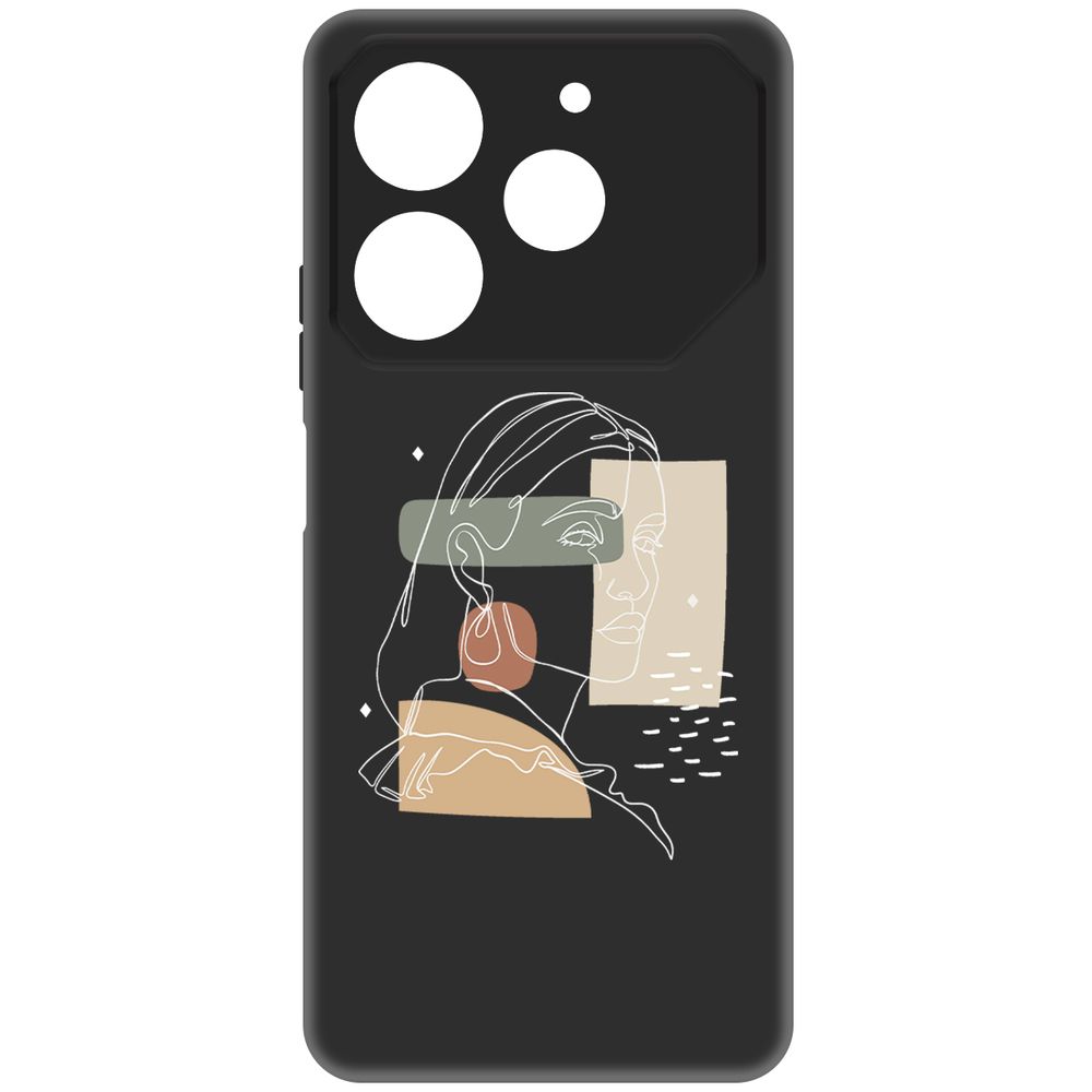 

Чехол-накладка Krutoff Soft Case Уверенность для TECNO Pova 6 Neo черный