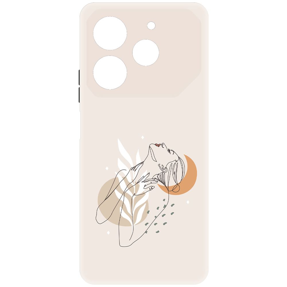 

Чехол-накладка Krutoff Soft Case Женственность для TECNO Pova 6 Neo черный