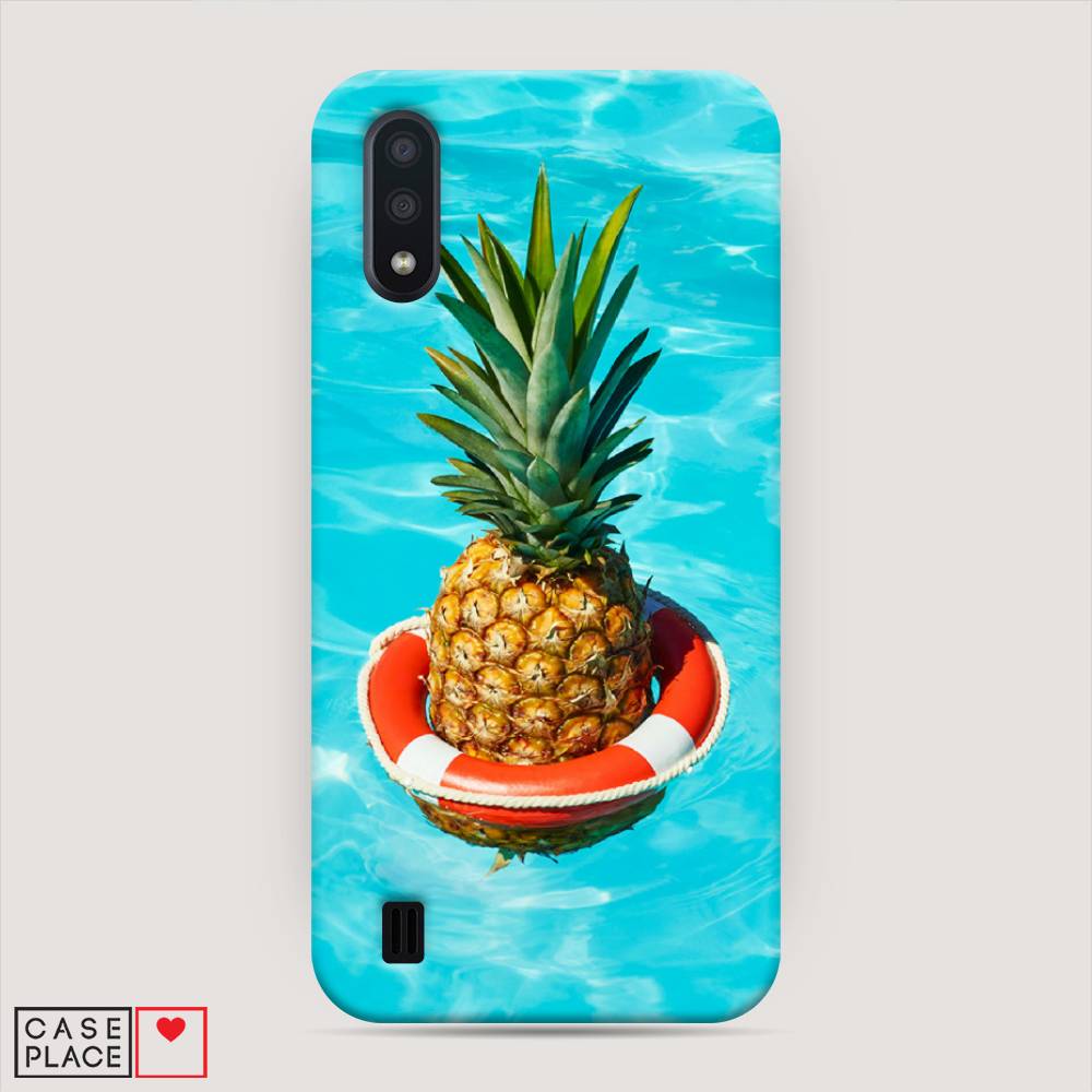 

Пластиковый чехол "Ананас в бассейне" на Samsung Galaxy A01