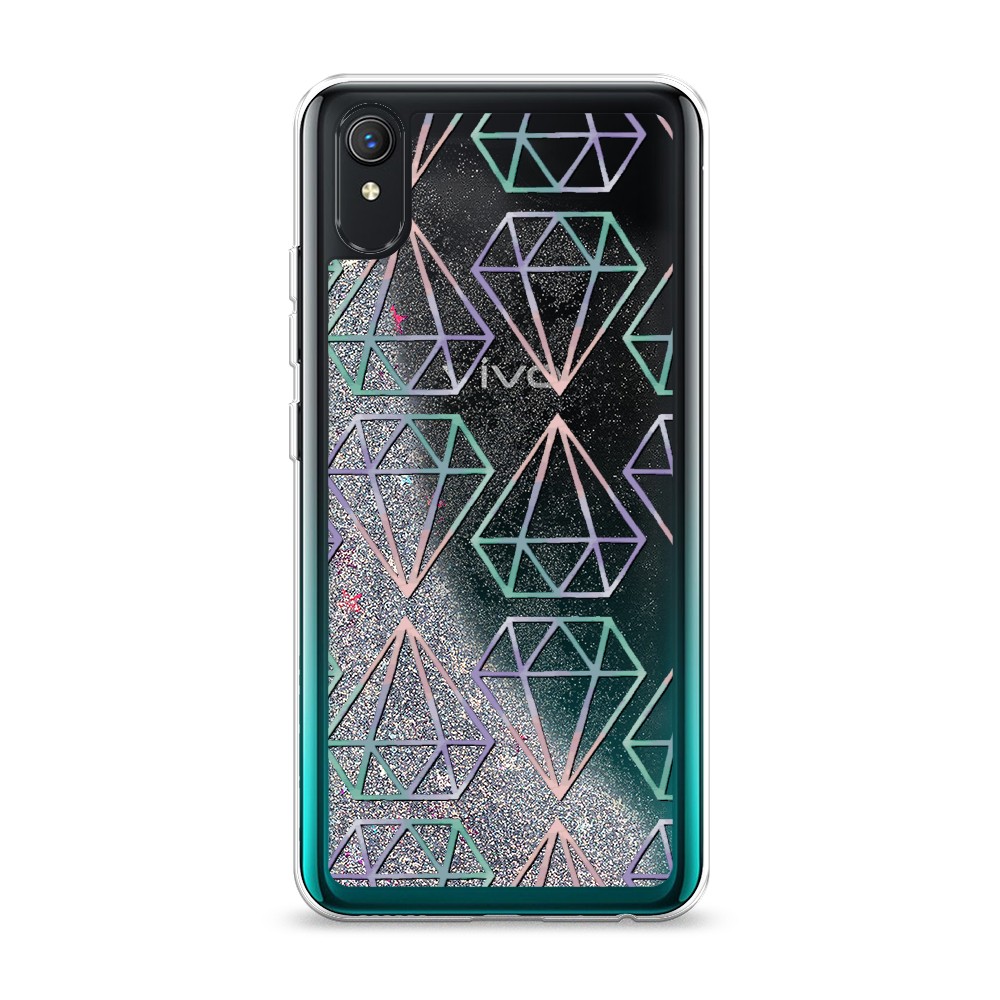 

Чехол Awog на Vivo Y91c/Y1s "Бриллианты голографика", Разноцветный, 263291-1