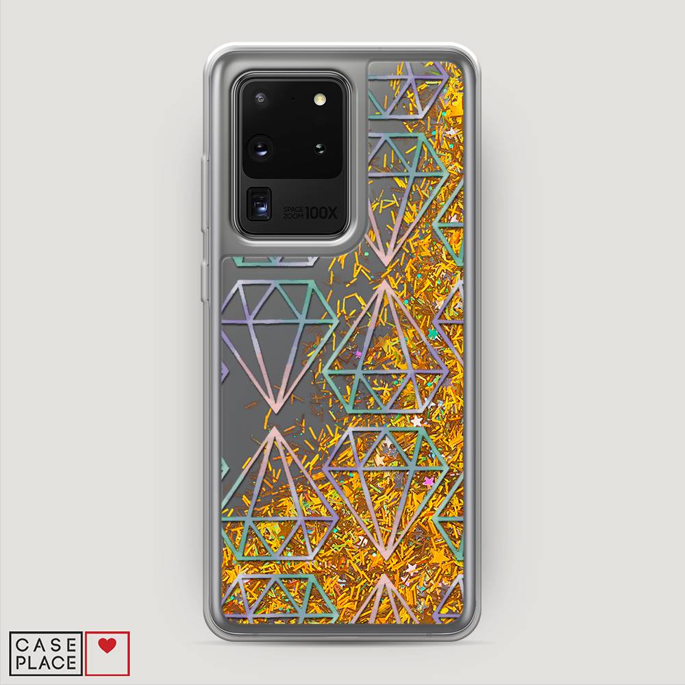 

Чехол Awog на Samsung Galaxy S20 Ultra "Бриллианты голографика", Разноцветный, 29490-1