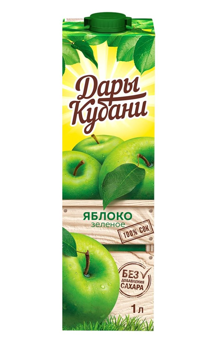Сок Дары Кубани яблочный осветленный 0,25 л