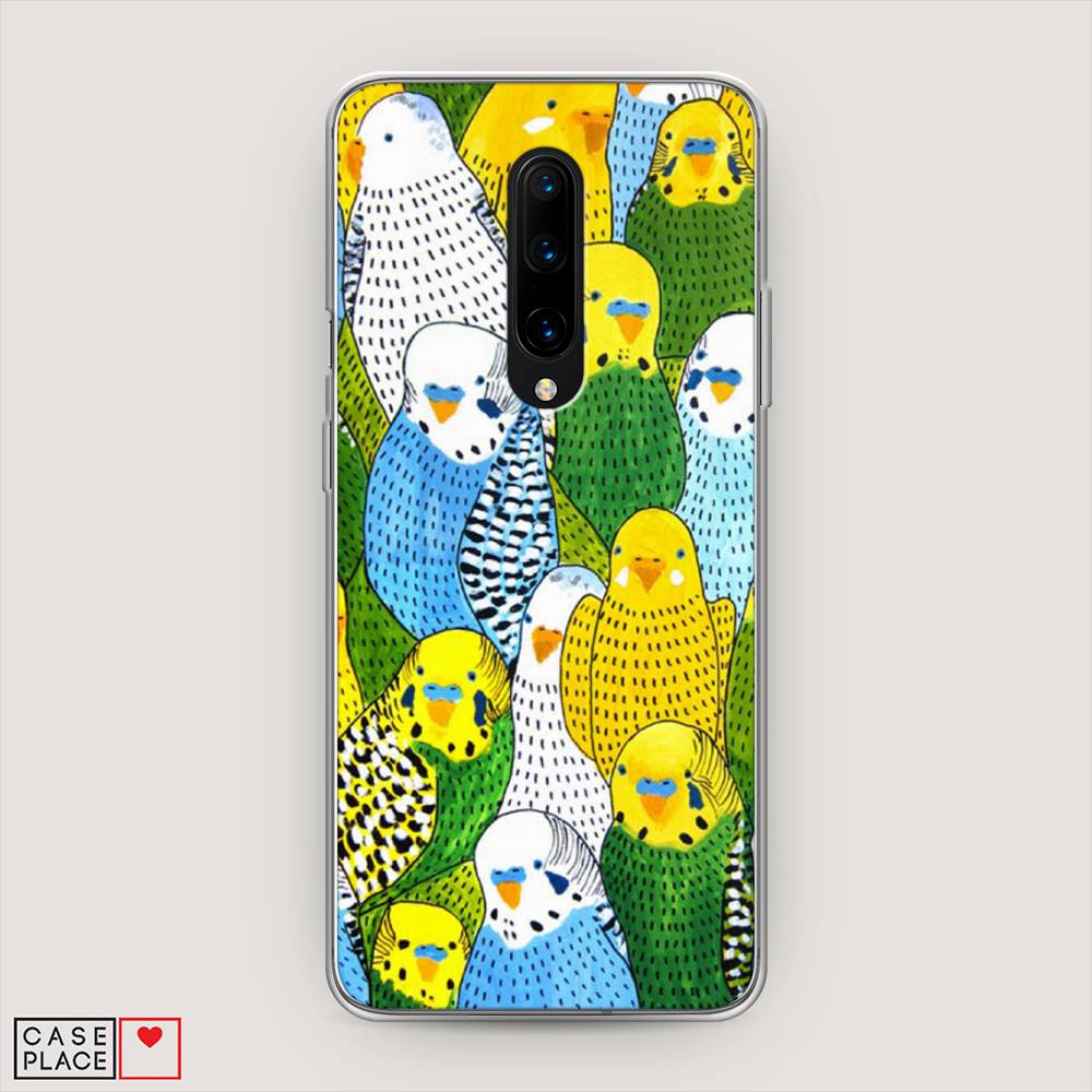 

Чехол Awog на OnePlus 8 / ВанПлас 8 "Попугаи", Желтый;зеленый;голубой, 151250-1