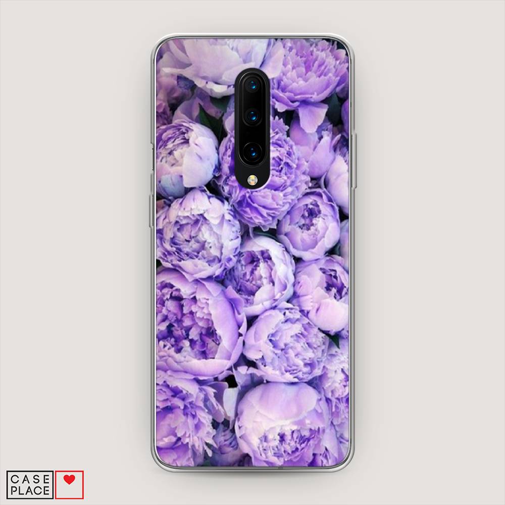 

Чехол Awog на OnePlus 8 / ВанПлас 8 "Пионы сиреневые", Фиолетовый;голубой, 151250-8
