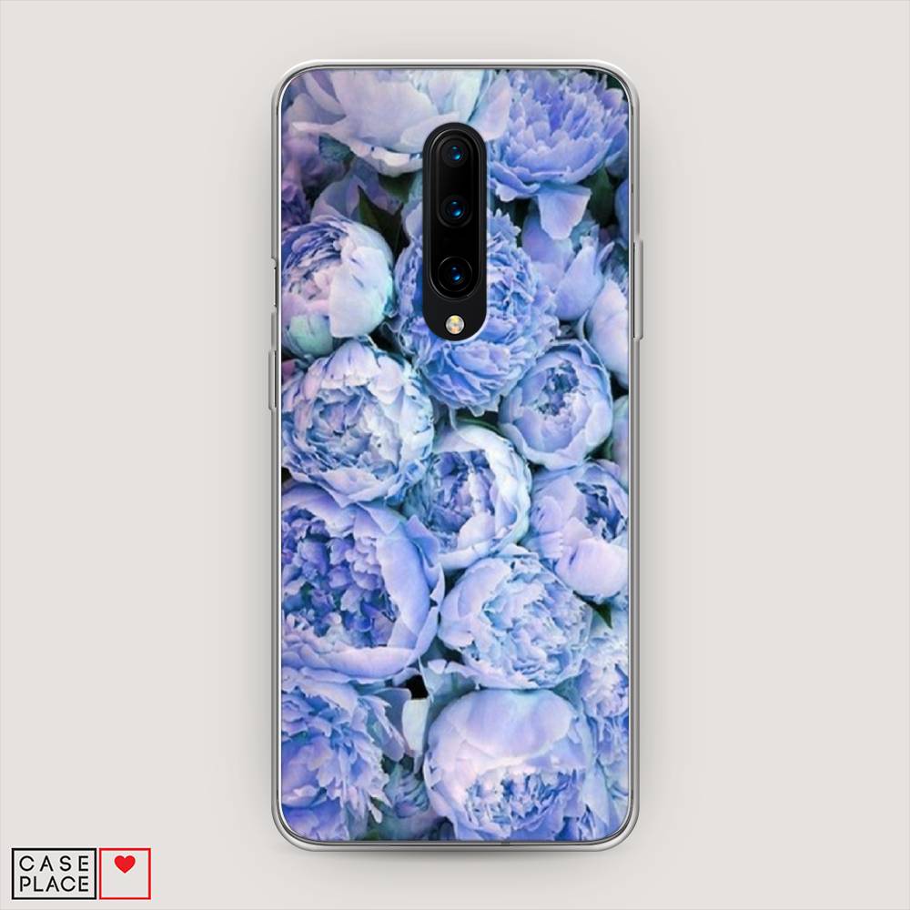 

Чехол Awog на OnePlus 8 / ВанПлас 8 "Пионы голубые", Голубой, 151250-8