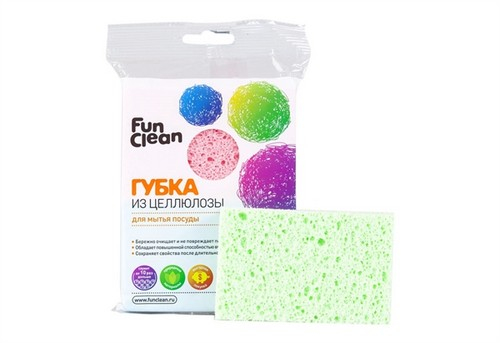 

Губка Fun Clean XL для мытья посуды 2шт., Желтый