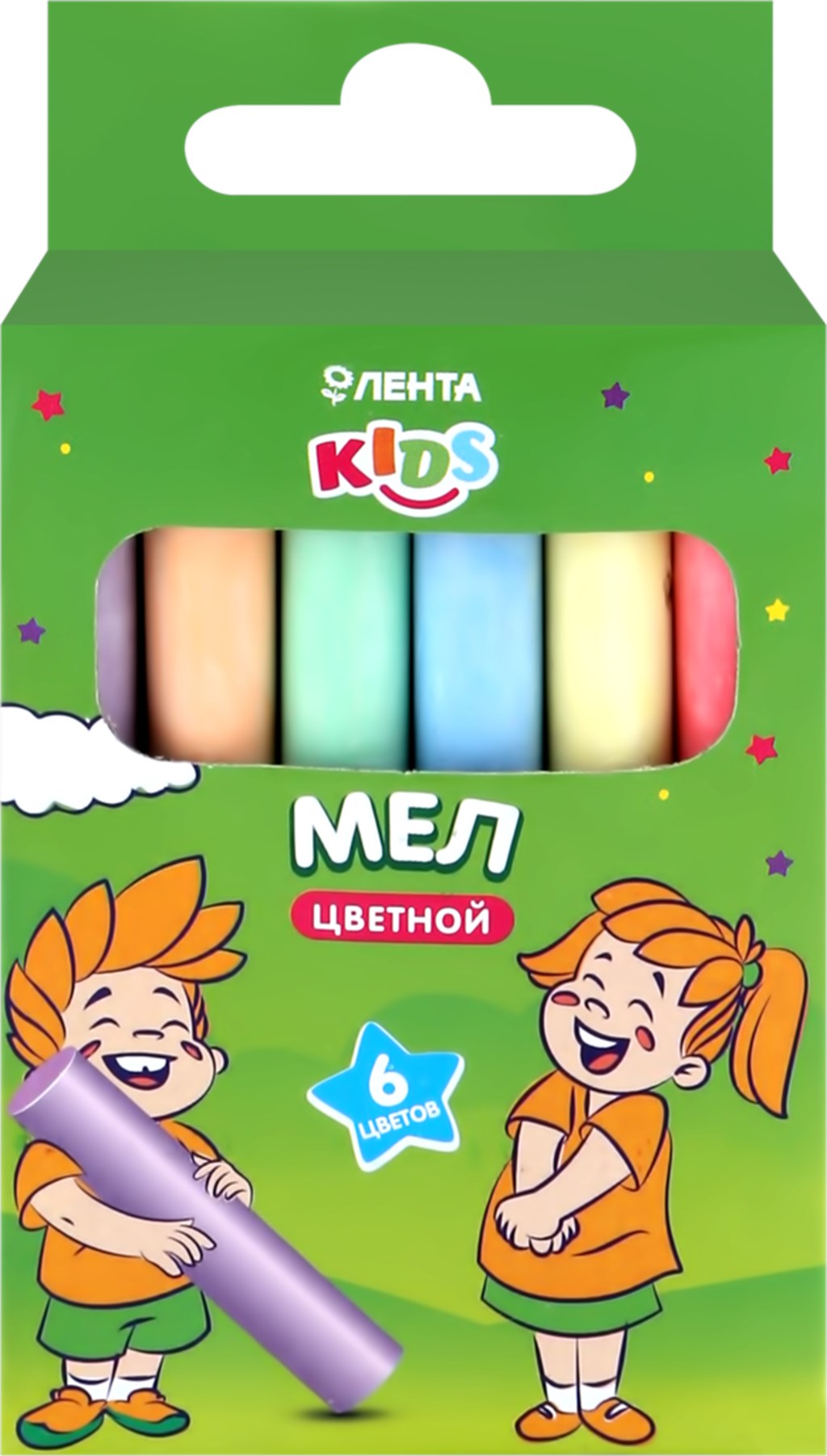

Мел асфальтовый Лента цветной 6 шт
