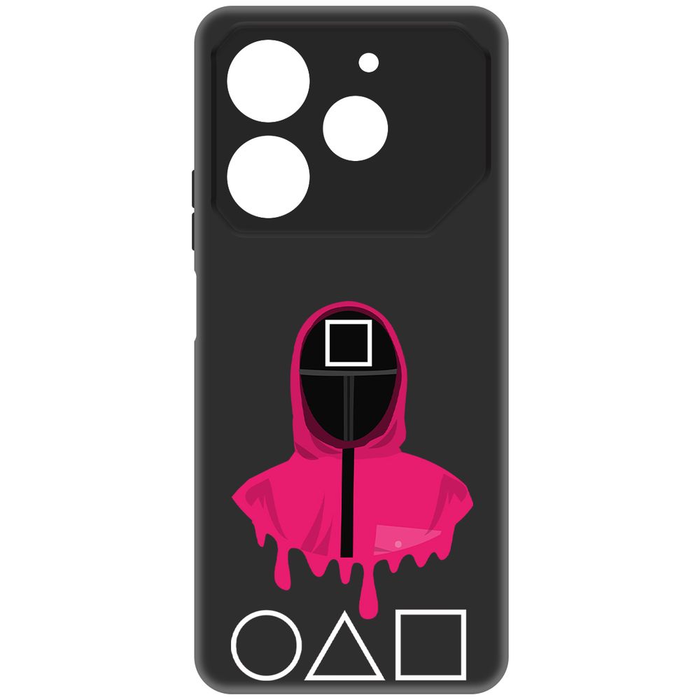 

Чехол-накладка Krutoff Soft Case Игра в кальмара-Начальник для TECNO Pova 6 Neo черный
