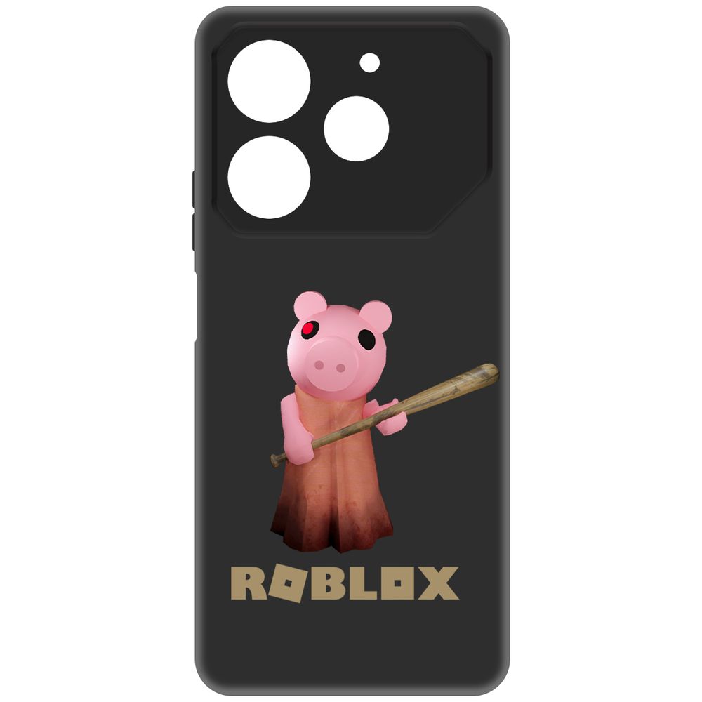 

Чехол-накладка Krutoff Soft Case Roblox-Пигги для TECNO Pova 6 Neo черный