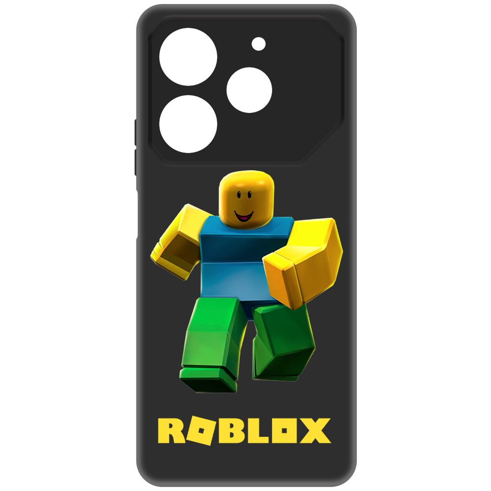 

Чехол-накладка Krutoff Soft Case Roblox-Классический Нуб для TECNO Pova 6 Neo черный