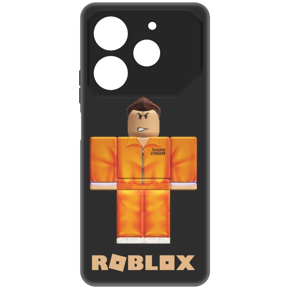 

Чехол-накладка Krutoff Soft Case Roblox-Заключенный для TECNO Pova 6 Neo черный