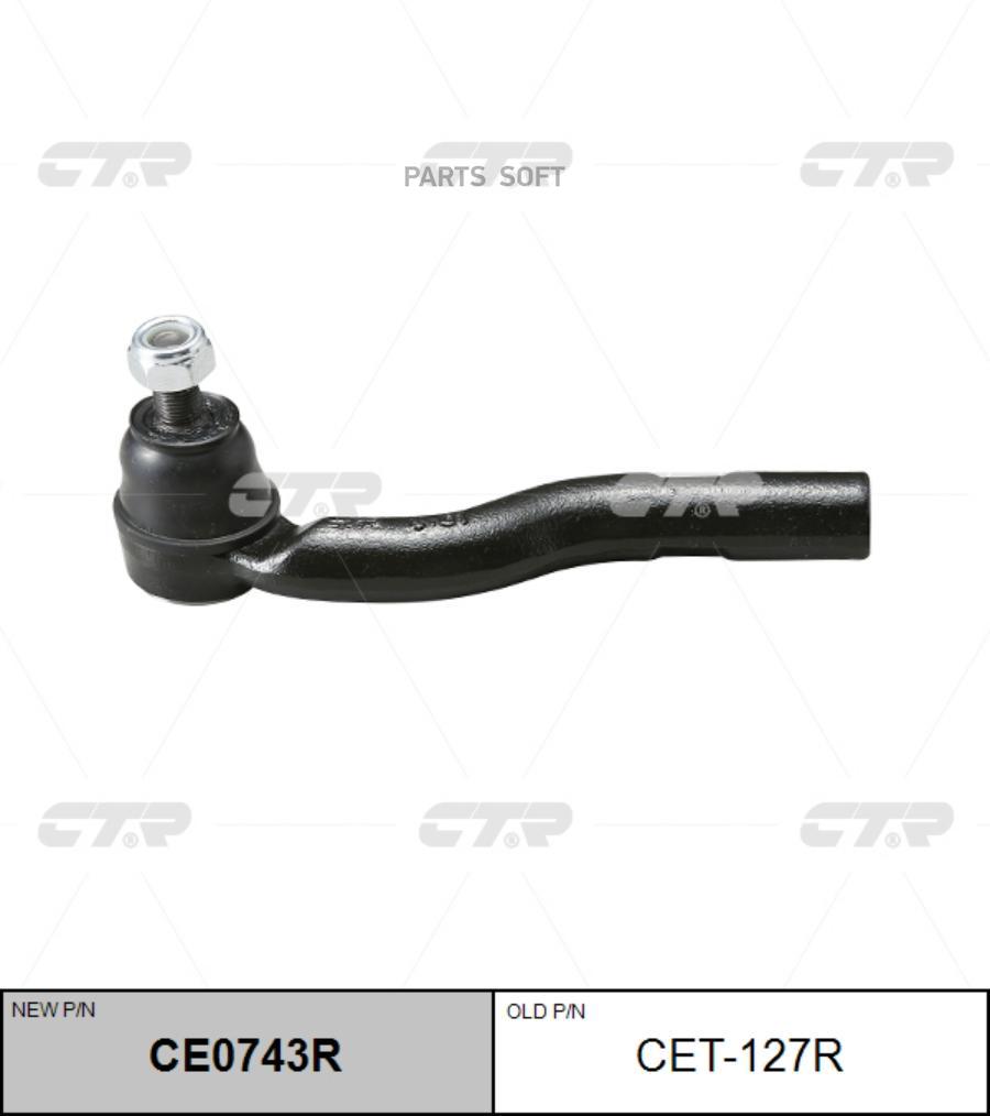

Наконечник тяги рулевой правый Toyota Celsior UCF10 89-94, Lexus ES300/430 CTR CET127R