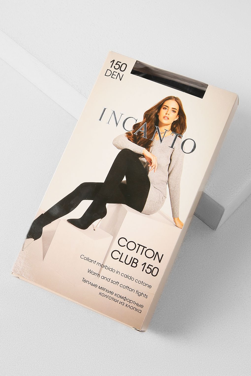 

Колготки женские INCANTO Cotton Club 150 черные 2, Черный, Cotton Club 150