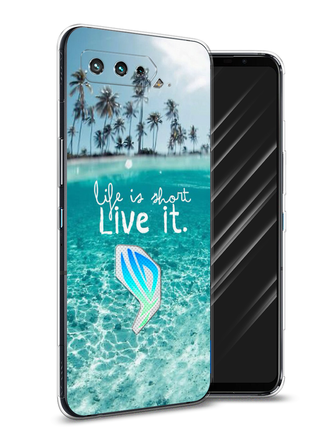 

Чехол Awog на Asus ROG Phone 5 "Live it", Розовый, 44250-7