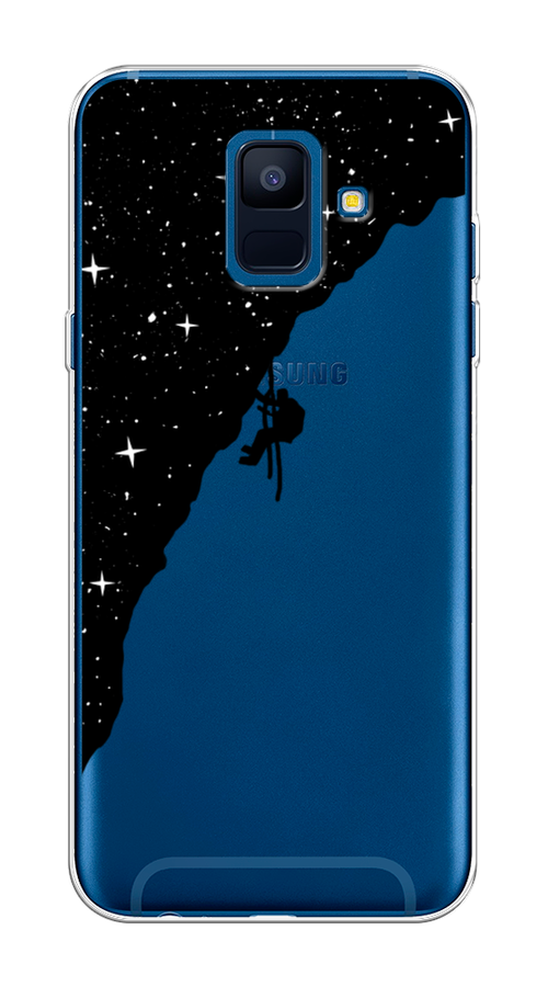 

Чехол Awog на Samsung Galaxy A6 "Скалолаз в космосе", Черный;белый;бежевый, 25950-4