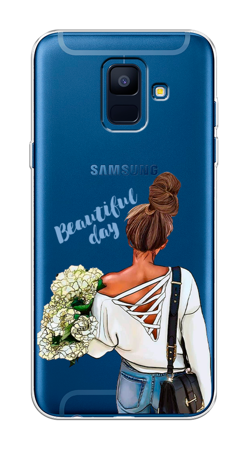 

Чехол Awog на Samsung Galaxy A6 "Beautiful day vector", Коричневый;белый;зеленый, 25950-6