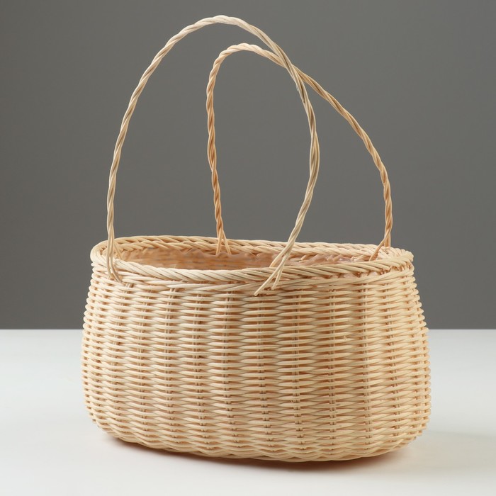 

Корзина плетеная 22 x 15 x 1229 см ротанг, Бежевый